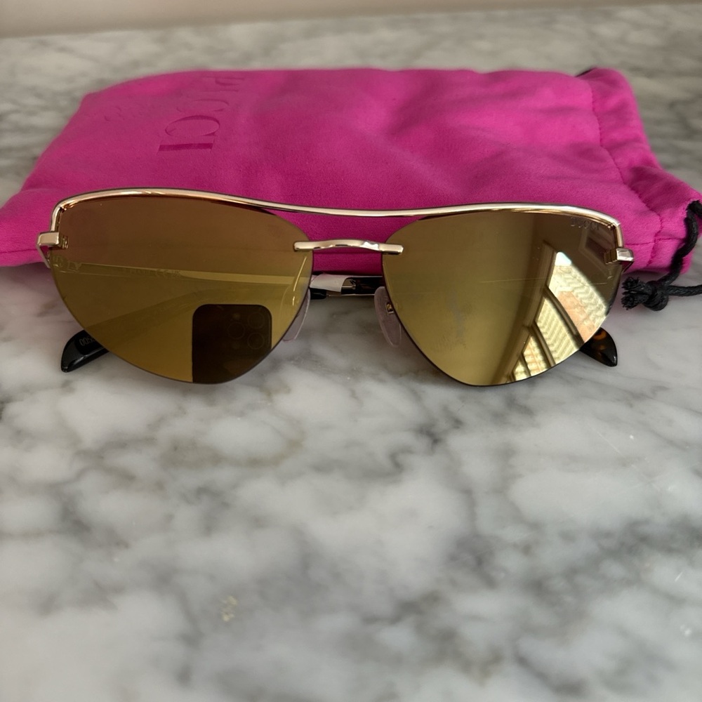 Emilio Pucci Gold-Toned Sunglasses